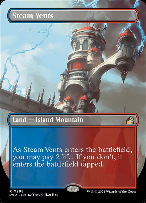 Steam Vents (298) [Ravnica Remastered] [Borderless]