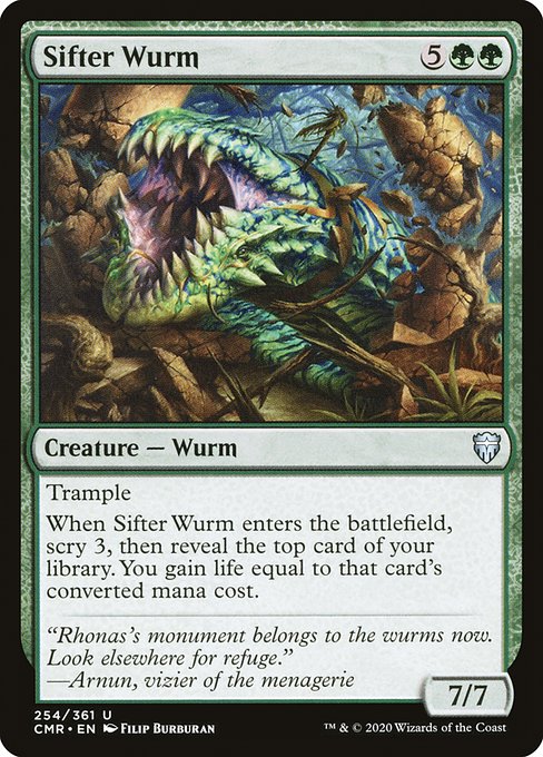 Sifter Wurm (254) [Commander Legends]