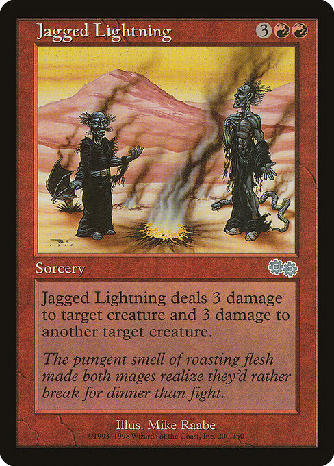Jagged Lightning (200) [Urza's Saga]
