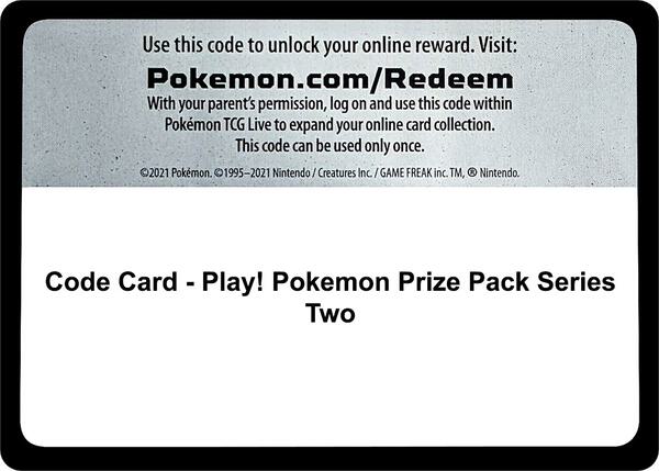 Code Card - Play! Pokemon Prize Pack Series Two [Prize Pack Series Cards]