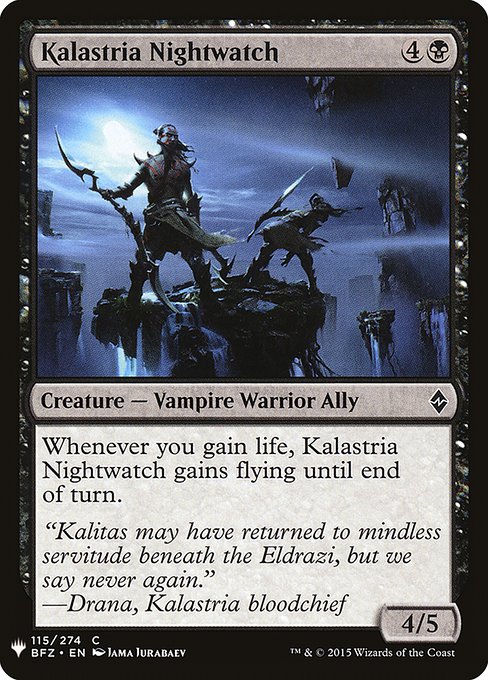 Kalastria Nightwatch (BFZ-115) [The List]