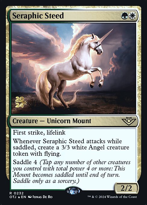 Seraphic Steed (232s) [Outlaws of Thunder Junction Promos]