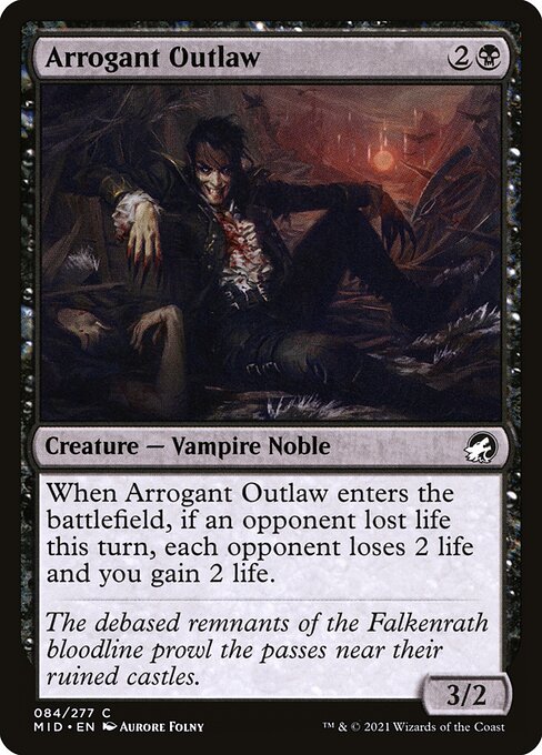 Arrogant Outlaw (84) [Innistrad: Midnight Hunt]