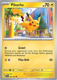 Pikachu (062/193) [SV02 Paldea Evolved]
