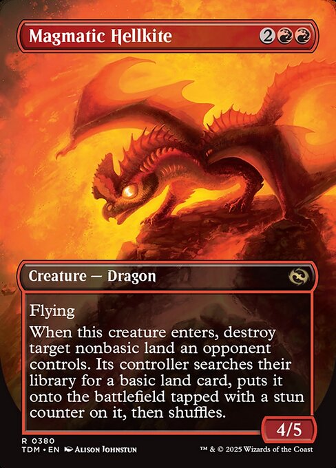 Magmatic Hellkite // Magmatic Hellkite (380) [Tarkir: Dragonstorm] Reverse