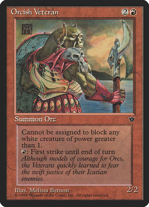 Orcish Veteran (62d) [Fallen Empires]