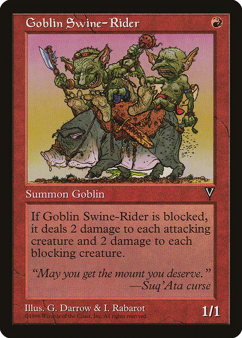 Goblin Swine-Rider (81) [Visions]