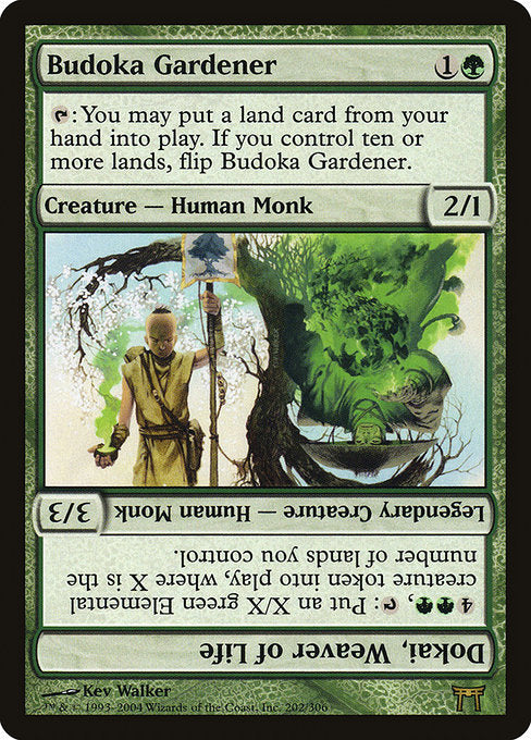 Budoka Gardener // Dokai, Weaver of Life (202) [Champions of Kamigawa]