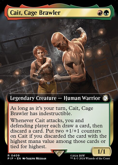 Cait, Cage Brawler (409) [Fallout] [Extended Art]