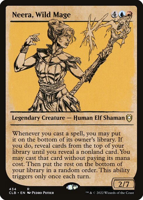 Neera, Wild Mage (434) [Commander Legends: Battle for Baldur's Gate] [Showcase]