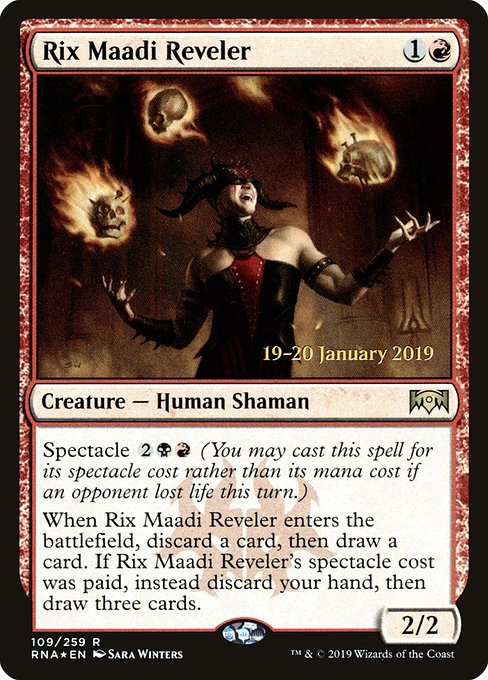 Rix Maadi Reveler (109s) [Ravnica Allegiance Promos]