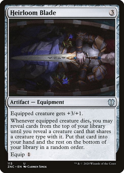 Heirloom Blade (113) [Zendikar Rising Commander]
