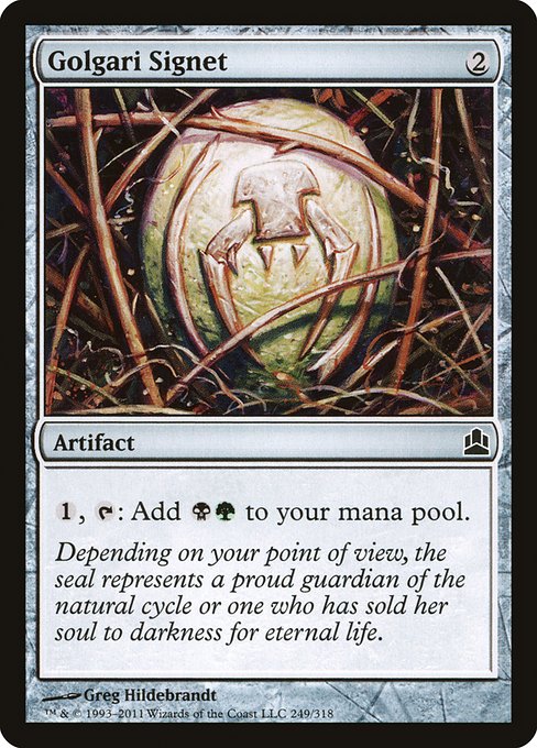 Golgari Signet (249) [Commander 2011]