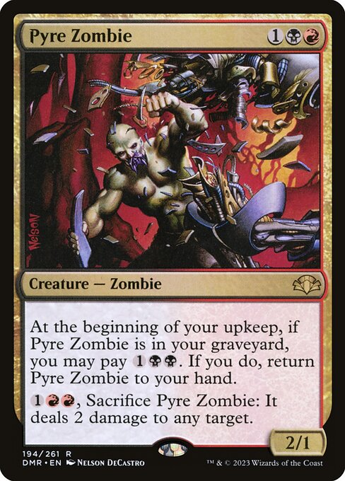 Pyre Zombie (194) [Dominaria Remastered]
