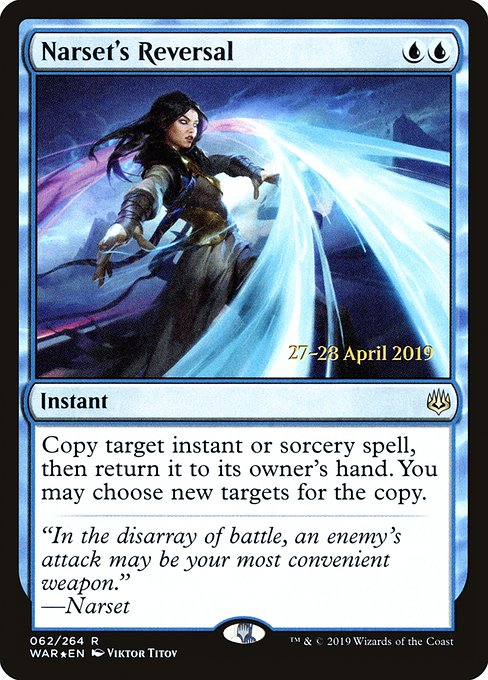 Narset's Reversal (62s) [War of the Spark Promos]