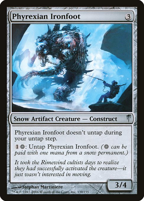 Phyrexian Ironfoot (139) [Coldsnap]