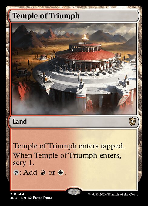Temple of Triumph (344) [Bloomburrow Commander]