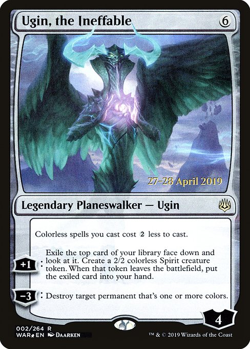 Ugin, the Ineffable (2s) [War of the Spark Promos]