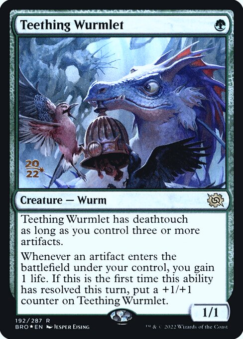 Teething Wurmlet (192s) [The Brothers' War Promos]