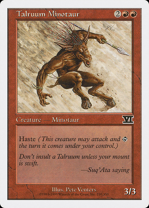 Talruum Minotaur (210) [Classic Sixth Edition]