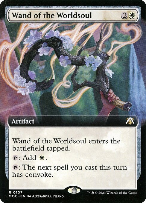 Wand of the Worldsoul (107) [March of the Machine Commander] [Extended Art]
