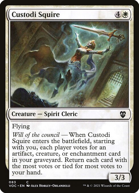 Custodi Squire (83) [Crimson Vow Commander]