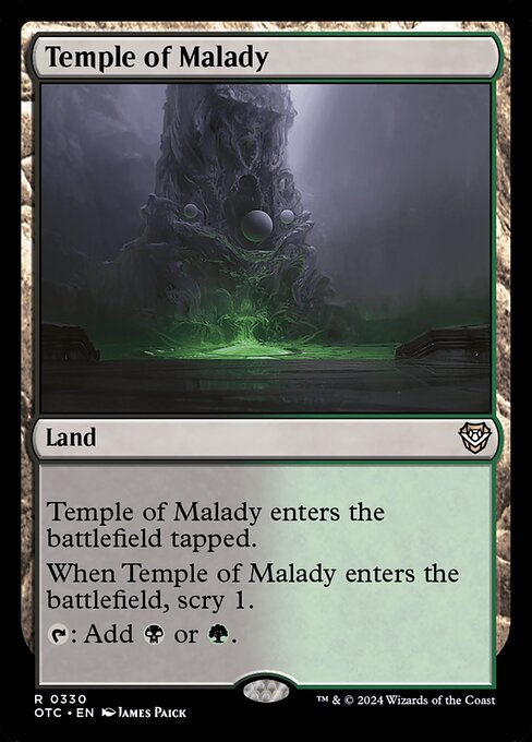 Temple of Malady (330) [Outlaws of Thunder Junction Commander]