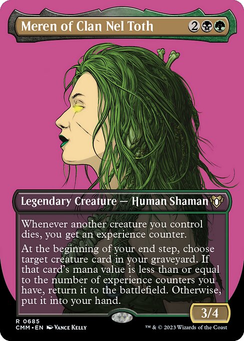 Meren of Clan Nel Toth (685) [Commander Masters] [Borderless]