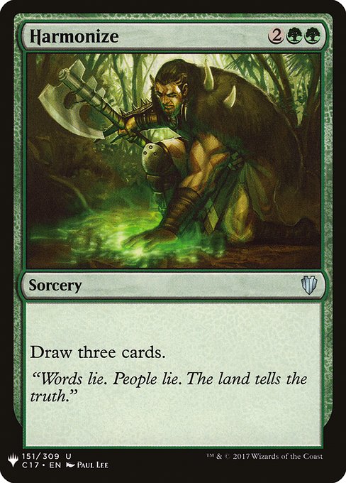 Harmonize (C17-151) [The List]