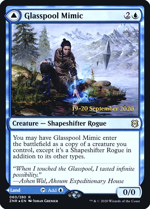 Glasspool Mimic // Glasspool Shore (60s) [Zendikar Rising Promos]