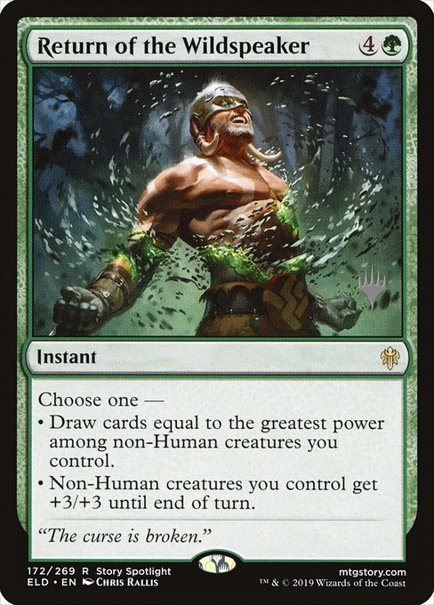 Return of the Wildspeaker (172p) [Throne of Eldraine Promos]