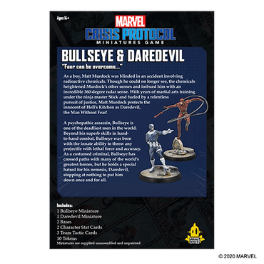MARVEL CRISIS PROTOCOL DAREDEVIL & BULLSEYE CHARACTER PACK image 1