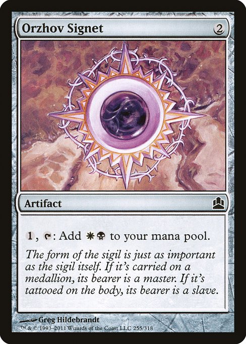 Orzhov Signet (255) [Commander 2011]