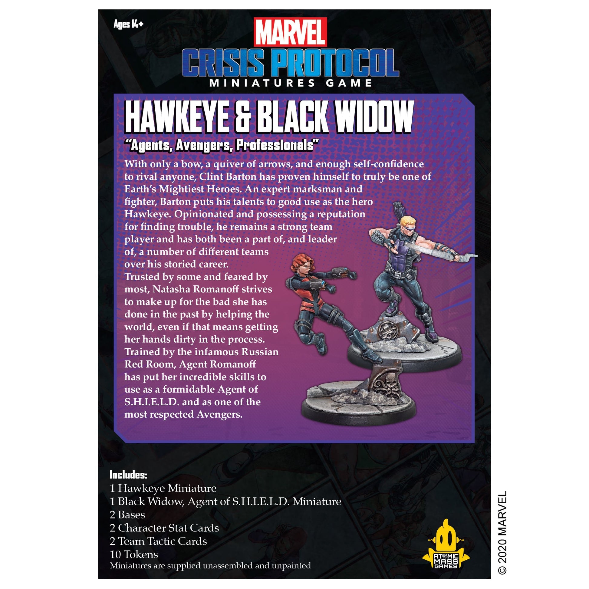 Marvel Crisis Protocol Hawkeye and Black Widow image 3