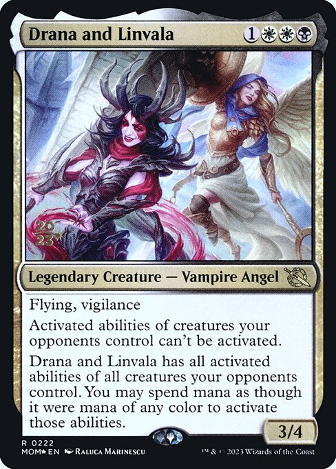 Drana and Linvala (222s) [March of the Machine Promos]