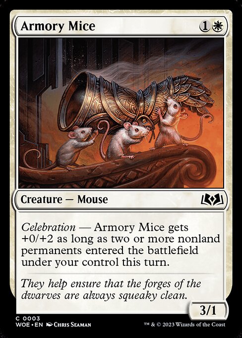 Armory Mice (3) [Wilds of Eldraine]