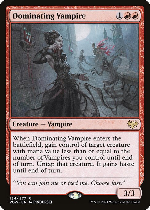 Dominating Vampire (154) [Innistrad: Crimson Vow]