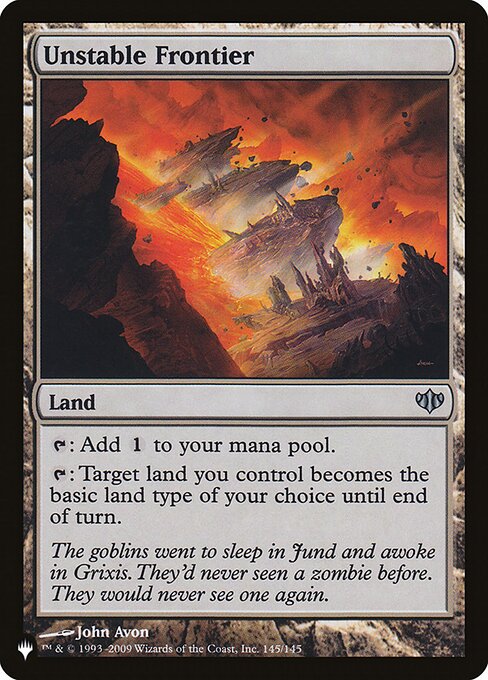 Unstable Frontier (CON-145) [The List]