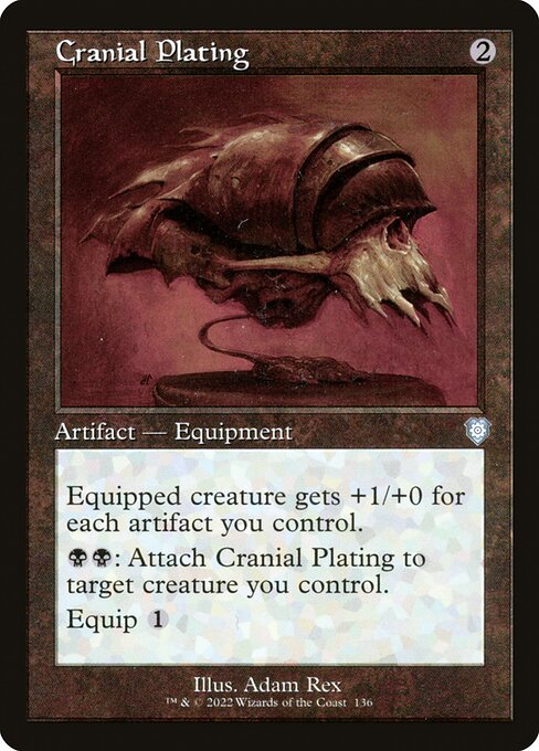 Cranial Plating (136) [The Brothers' War Commander]