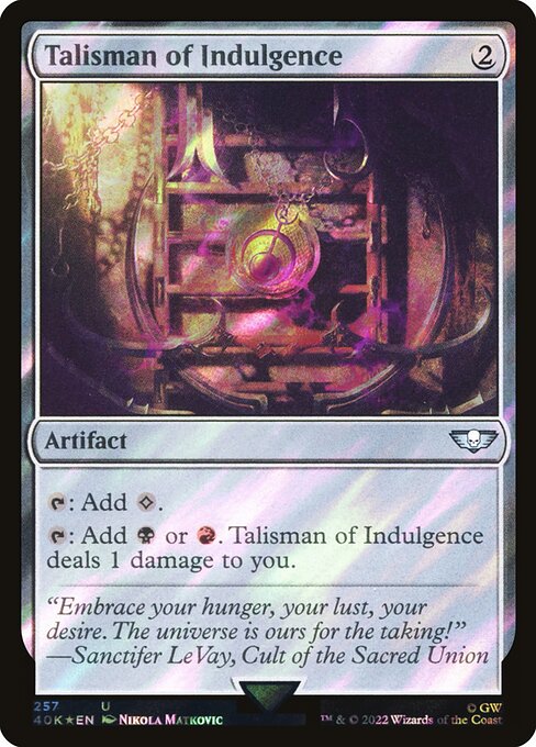Talisman of Indulgence (257★) [Warhammer 40,000 Commander]