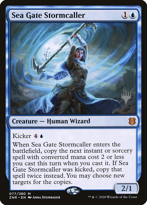 Sea Gate Stormcaller (77p) [Zendikar Rising Promos]