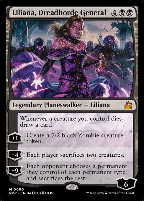 Liliana, Dreadhorde General (80) [Ravnica Remastered]