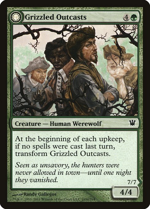 Grizzled Outcasts // Krallenhorde Wantons (185) [Innistrad]