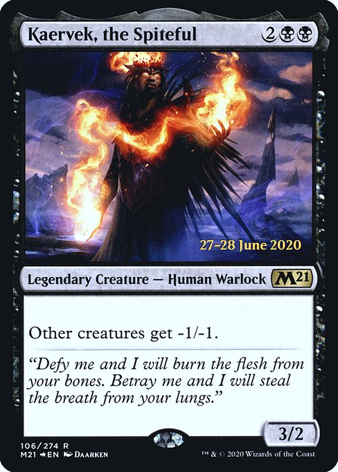 Kaervek, the Spiteful (106s) [Core Set 2021 Promos]