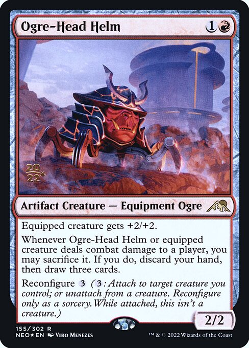 Ogre-Head Helm (155s) [Kamigawa: Neon Dynasty Promos]