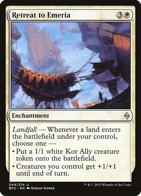 Retreat to Emeria (44) [Battle for Zendikar]