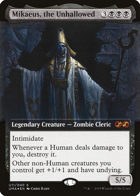 Mikaeus, the Unhallowed (U11) [Ultimate Box Topper] [Extended Art]