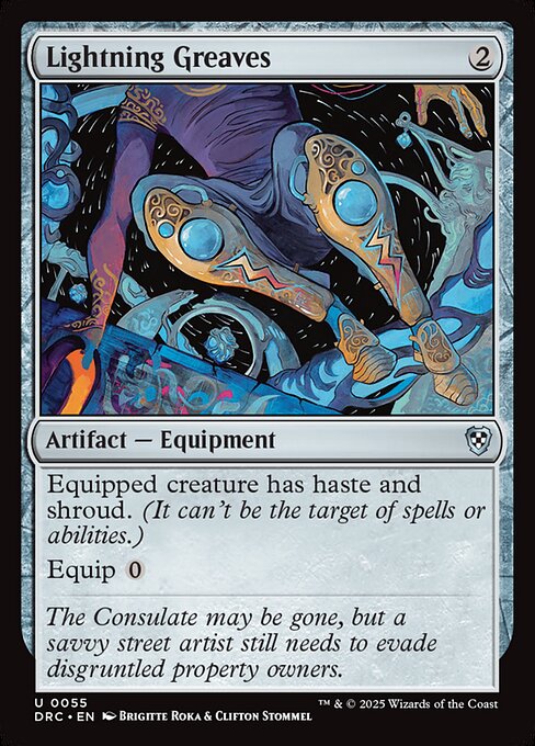 Lightning Greaves (55) [Aetherdrift Commander]