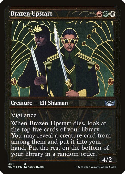 Brazen Upstart (361) [Streets of New Capenna] [Showcase]