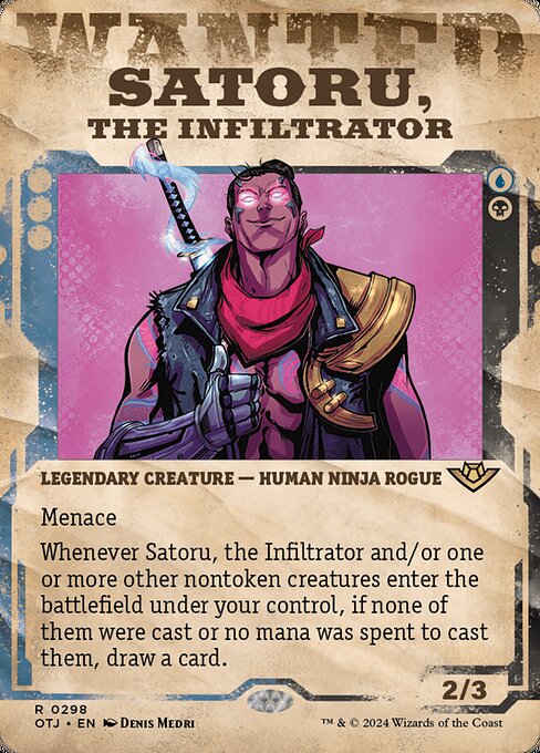 Satoru, the Infiltrator (298) [Outlaws of Thunder Junction]